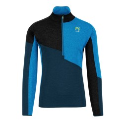 Varm trøye Karpos Federa Half-Zip Fleece Midnatt / Svart / Diva blå